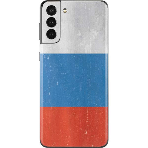 Russian Flag Distressed Galaxy S21 Plus 5G Skin